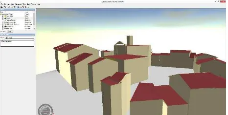 Figure 3. LOD 2Build Buildings loaded in LandXplorer Viewer 