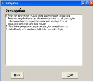 Gambar 3.11. Tampilan  Form  Pencegahan 