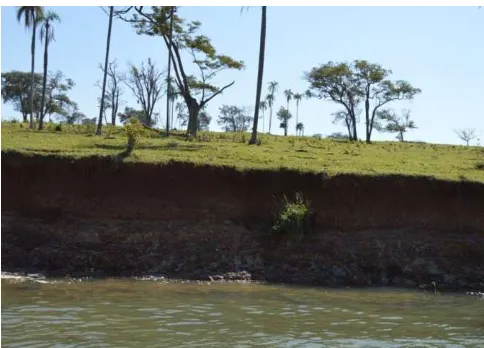 Figure 2. Example of an erosion process in the reservoirs of Chavantes, São Paulo, Brazil
