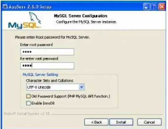 Gambar 5.4 MySQL Server Configuration 