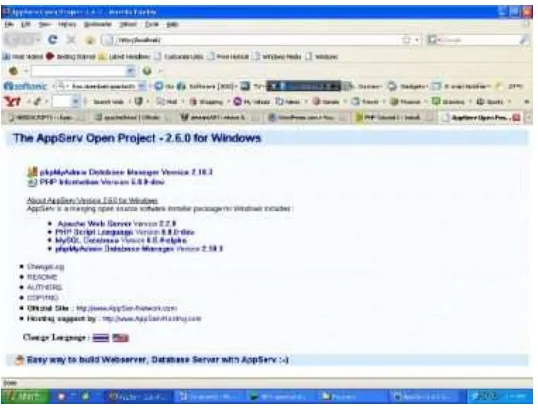 Gambar 5.4 The AppServ Open project 2.6.0 for Window 