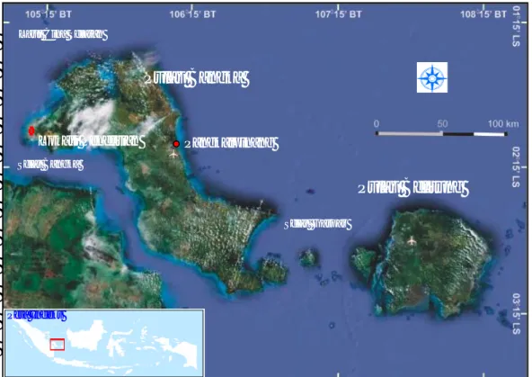 Gambar 1.1 Peta kedudukan lokasi penelitian pada Peta Google Earth (2010) 