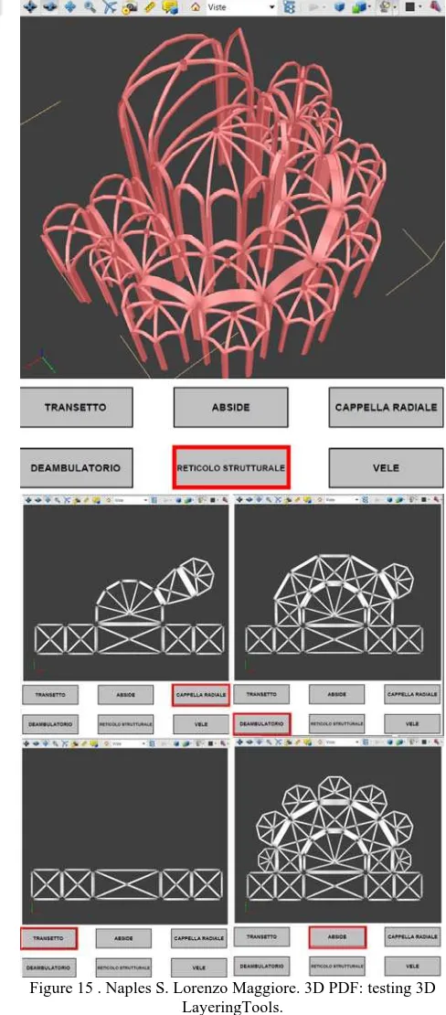 Figure 15 . Naples S. Lorenzo Maggiore. 3D PDF: testing 3D LayeringTools. 