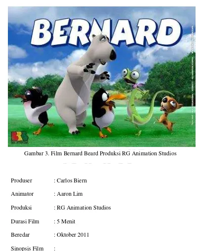 Gambar 3. Film Bernard Beard Produksi RG Animation Studios 