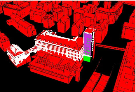 Figure 5). A relevant facade can be selected and it is possible to CityGML file and a point cloud in LAS format as input (see define facade margins
