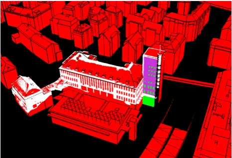 Figure 5). A relevant facade can be selected and it is possible to CityGML file and a point cloud in LAS format as input (see define facade margins