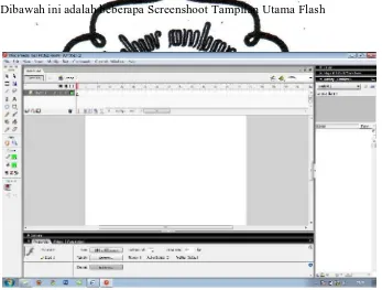 Gambar 2.5 Screen Shot macromedia Flash 8 