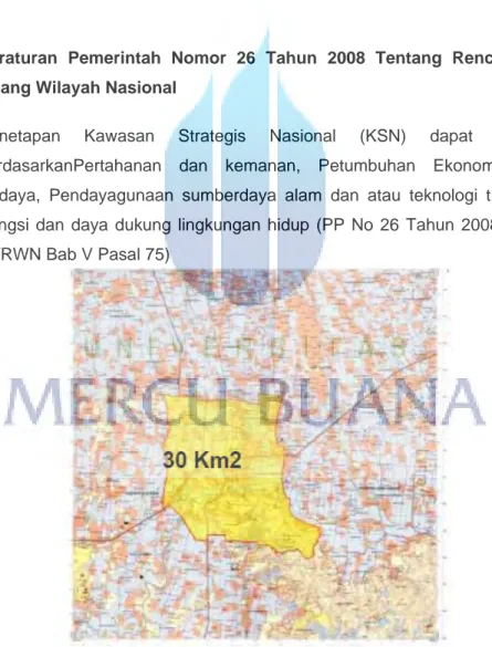 Gambar 14.Batas Wilayah Prambanan dalam Kedudukan sebagai Kawasan Strategis Nasional (KSN)  Sumber: Identifikasi Batas Wilayah KSN, BP3 DIY, BP3 Jawa Tengah, 2010 dalam KAK Sayembara 