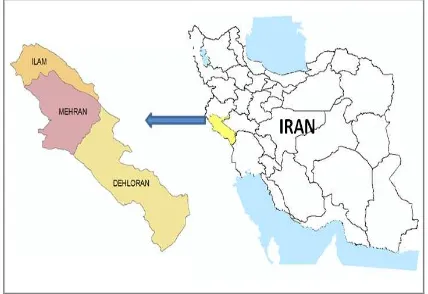Figure 1.Ilam province and its counties in southwest Iran.  