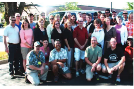 Figure 1. iGETT’s Cohorts 3 and 4 pose with staff in June 2014at Northern Virginia Community College where participants learned to analyze and integrate federal land remote sensing data with Geographic Information Systems (GIS) to solve speciic problems of societal concern.