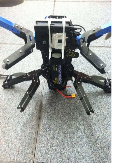 Figure 2. Close-up image of the top of the 3D Robotics Quad 