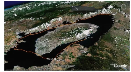 Gambar 1.1 Danau Toba (Earth View)
