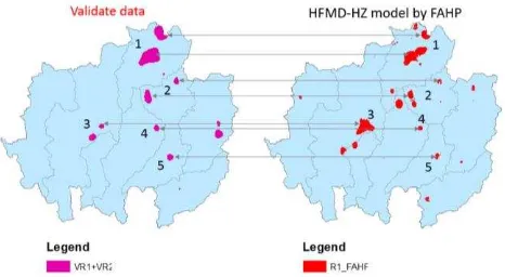 Figure 11 Kindergarten site and its located at the highest zone of HFMD-HZ model 