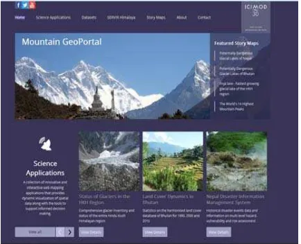 Figure 3: The Mountain Geo Portal  