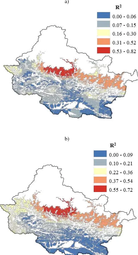 Figure 2. Interrelationships among the biophysical and climate variables 