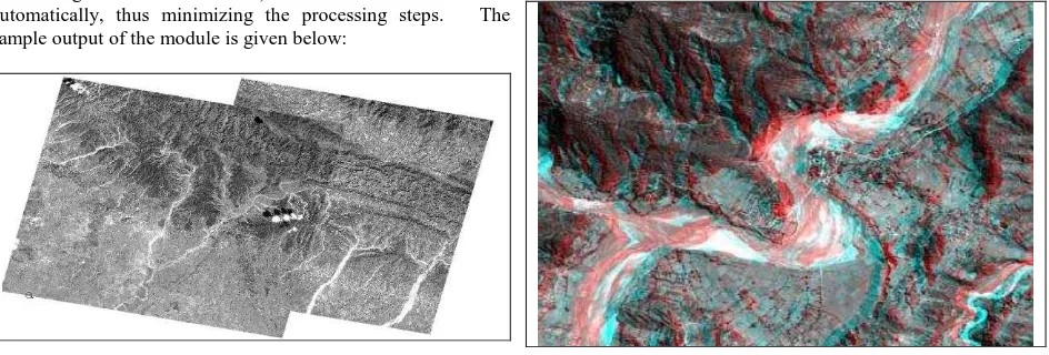 Figure 4. The orthoimage being sliced as per the Survey of India map extent definition/ 