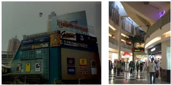 Foto 41. Fasad Plaza Semanggi yang   didominasi papan iklan. 