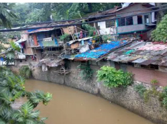 Gambar 2. Kondisi Jalan Sempit di Pemukiman  Wilayah Kelurahan Kalibanteng Kidul 