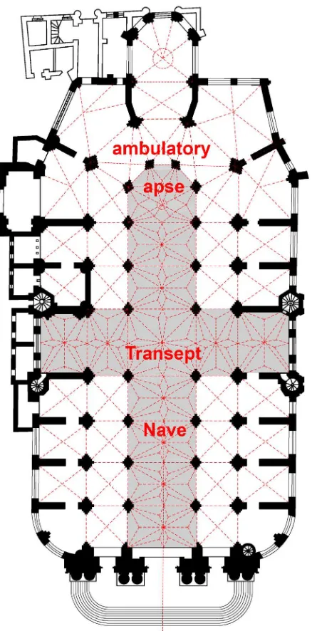 Figure 7 Paris. St. Gervais et St Protais, ribbed vaults: theoretical model 