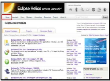 Gambar 2.2 Halaman Website Eclipse      Sumber :  https://suriptotitl.wordpress.com/