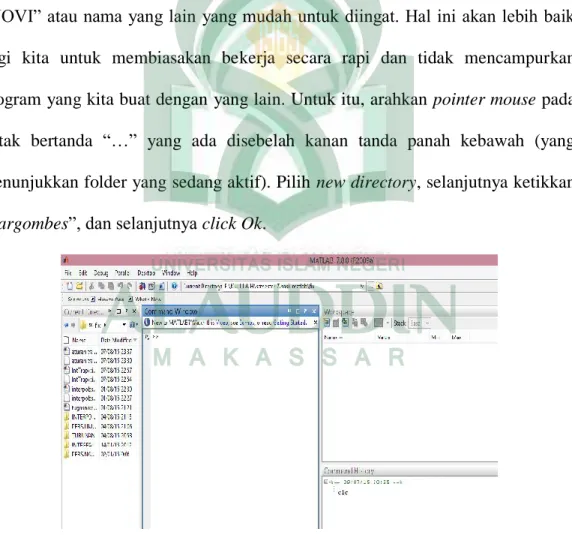Gambar 3. Membuat Folder baru  