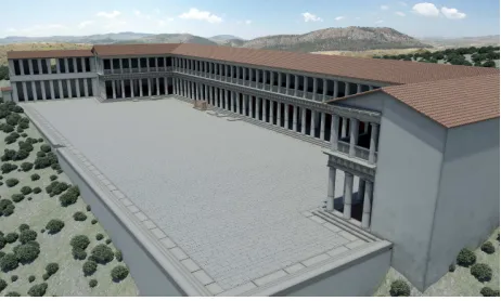 Figure 1. 3D model of the agora of Segesta 