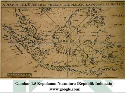 Gambar 1.5 Kepulauan Nusantara (Republik Indonesia)  (www.google.com) 