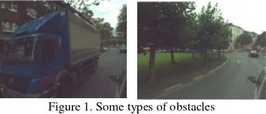 Figure 1. Some types of obstacles  