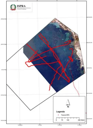 Figure 1. Geographical localization of the investigated sites at the Marine Protected Area of Capo Rizzuto (KR)