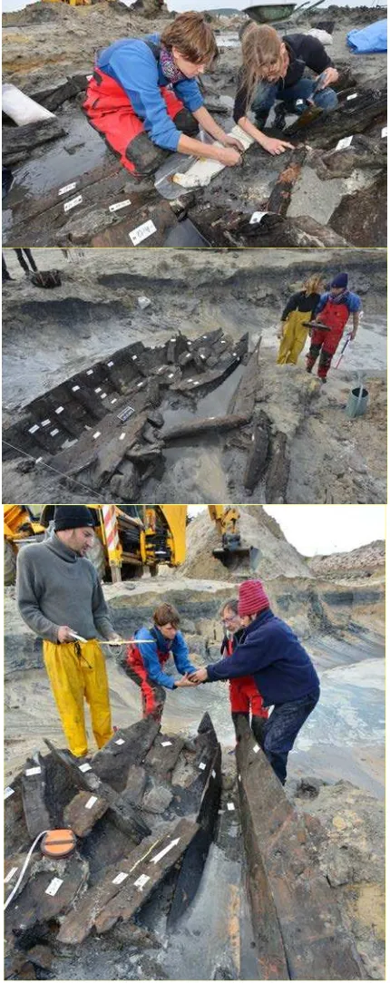 Figure 5. Excavation of the wreck (F.Osada/Drassm) 