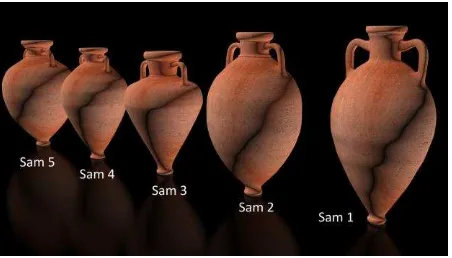 Figure 13. A group Samian amphoras from 7th-5th century BC. 