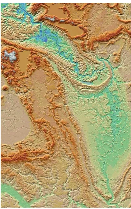 Figure 7. Final TanDEM-X DEM over North-Sibirian low lands. 