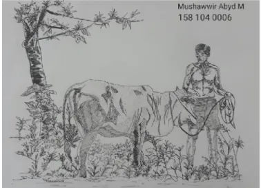 Gambar 4. Karya gambar ilustrasi dengan nilai :92,16 (A) Karya: Mushawwir Abyd