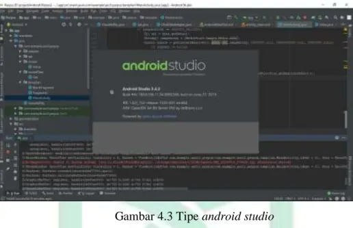 Gambar 4.3 Tipe android studio 