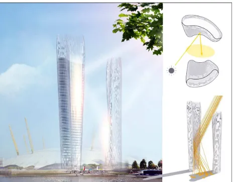 Figure 1. No-shadow tower concept by Christian Coop, NBBJ, 2015, by: www.wired.com  