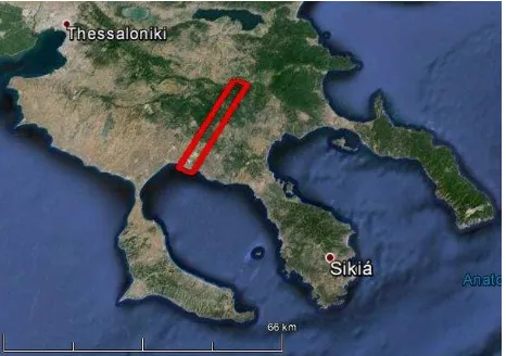 Figure 1. The study site is located in Chalkidiki peninsula, Northern Greece. 
