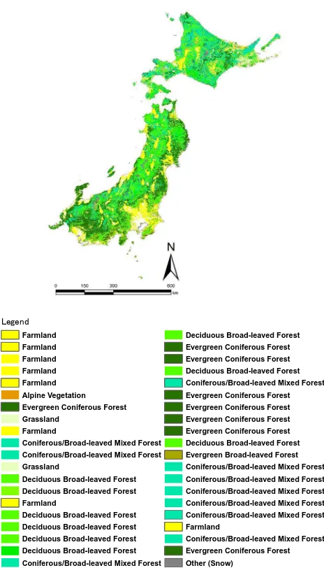 Figure 3. Flowchart for constructing vegetation maps from Terra/MODIS data 