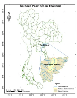 Figure 1: Map of the Sa Kaeo Province and Watthana NakhonDistrict