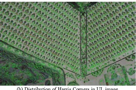 Figure 2. Extraction of Harris Corners 