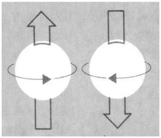 Gambar 2.2 Arah putaran elektron    (Sumber:http//www.nilaika.wordpress.com) 