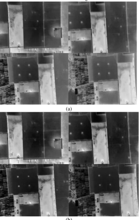 Figure 5: Relative thermographic calibration. First column shows the reference (top), original (middle) and calibrated (bottom) images, while the second column shows the histograms of corresponding images