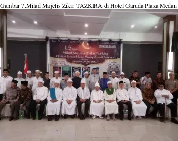 Gambar 7.Milad Majelis Zikir TAZKIRA di Hotel Garuda Plaza Medan