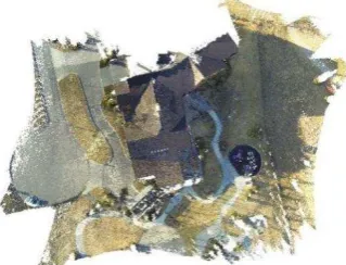 Figure 6. Dense image-based point cloud derived from the UAV image dataset after applying the proposed disparity refinement 