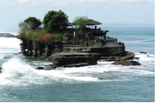 Gambar 3.7 Pura Tanah Lot Terletak di Kabupaten Tabanan,  Provinsi Bali sebagai konsep Parhyangan