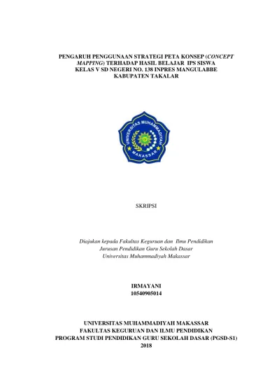 SKRIPSI. Diajukan Kepada Fakultas Keguruan Dan Ilmu Pendidikan Jurusan ...