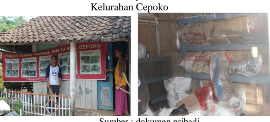 Gambar 5. Kondisi Bank Sampah Melati Putih di RW 03   Kelurahan Cepoko 