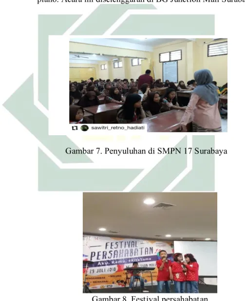 Gambar 7. Penyuluhan di SMPN 17 Surabaya 