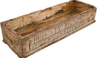 Figure 4. The wooden sarcophagus depicted.  