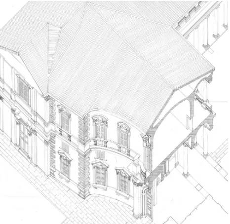 Figure 7 – Architectural Survey of the Senate Palace in Milan, Italy. Course of Drawing, Milan Polytechnic (De Masi, A.)  