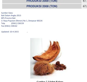 Gambar 2.3 Sabut Kelapa 